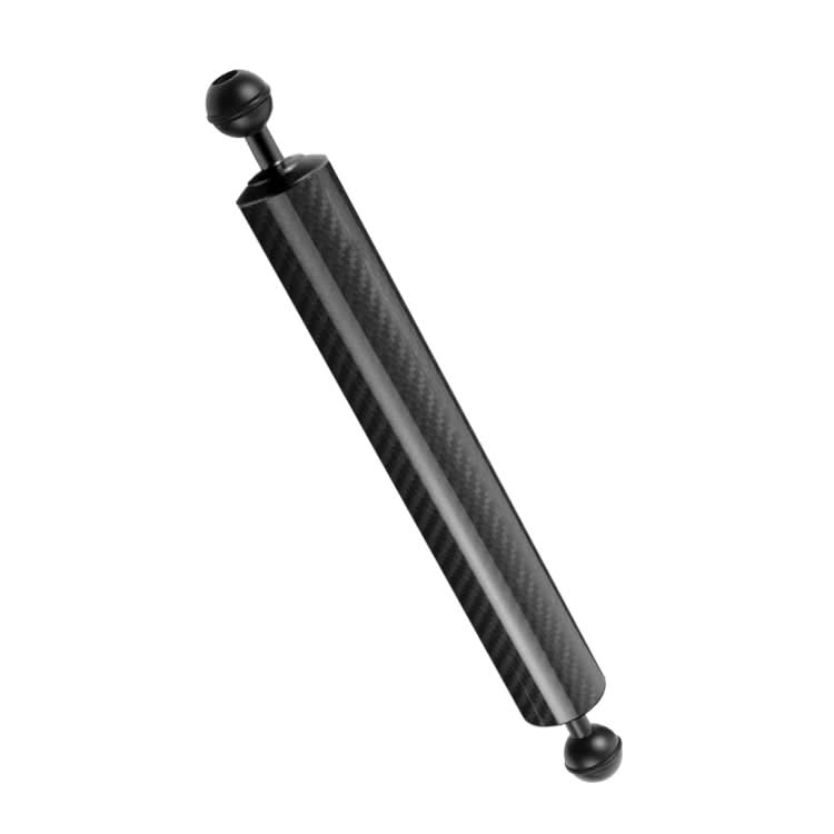 PULUZ 12.59 inch 32cm Length 40mm Diameter Dual Balls Carbon Fiber Floating Arm, Ball Diameter: 25mm, Buoyancy:189g My Store