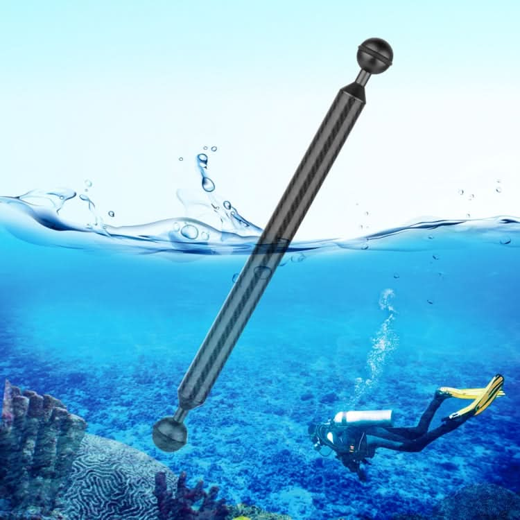 PULUZ  12 inch 30.4cm Length 20.8mm Diameter Dual Balls Carbon Fiber Floating Arm, Ball Diameter: 25mm My Store