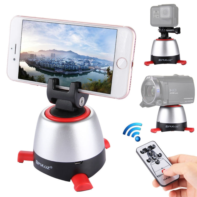 PULUZ Electronic 360 Degree Rotation Panoramic Head with Remote Controller for Smartphones, GoPro, DSLR Cameras