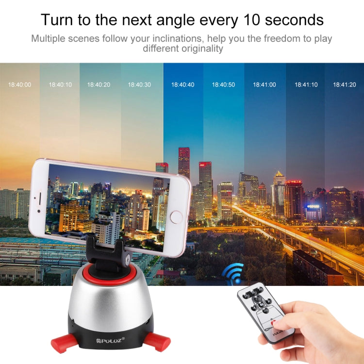 PULUZ Electronic 360 Degree Rotation Panoramic Head with Remote Controller for Smartphones, GoPro, DSLR Cameras My Store