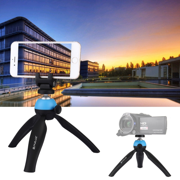 PULUZ Pocket Mini Tripod Mount with 360 Degree Ball Head & Phone Clamp for Smartphones My Store