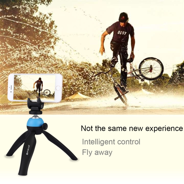 PULUZ Pocket Mini Tripod Mount with 360 Degree Ball Head & Phone Clamp for Smartphones My Store