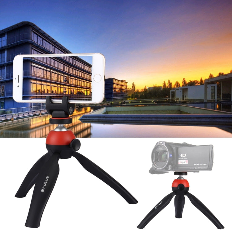 PULUZ Pocket Mini Tripod Mount with 360 Degree Ball Head & Phone Clamp for Smartphones My Store