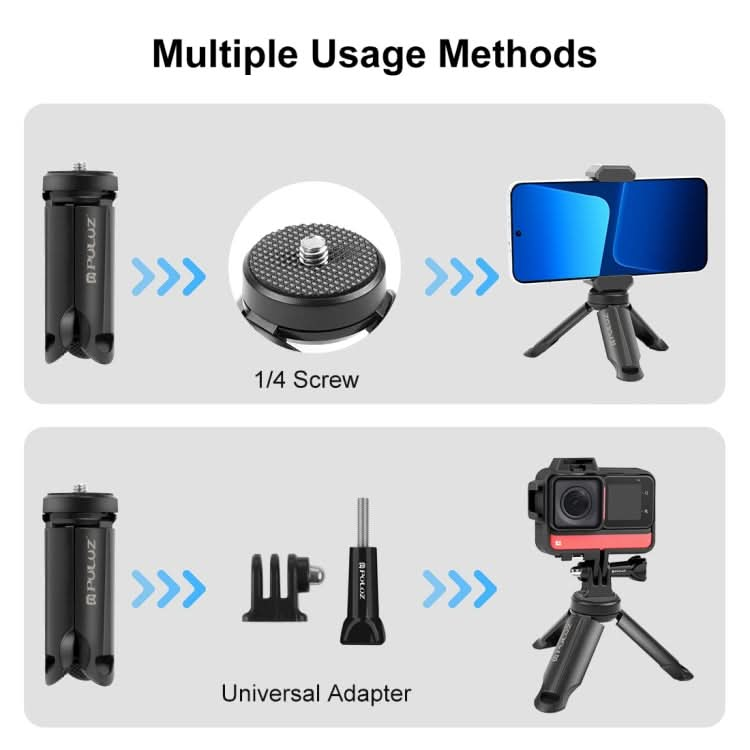 PULUZ Portable Folding Plastic Tripod for Cell Phones My Store