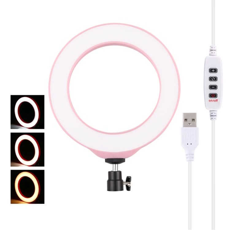 PULUZ 6.2 inch 16cm USB 3 Modes Dimmable LED Ring Vlogging Photography Video Lights with Tripod Ball Head My Store