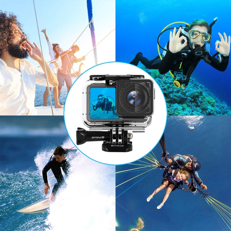 PULUZ 61m Underwater Waterproof Housing Diving Case for DJI Osmo Action, with Buckle Basic Mount & Screw My Store