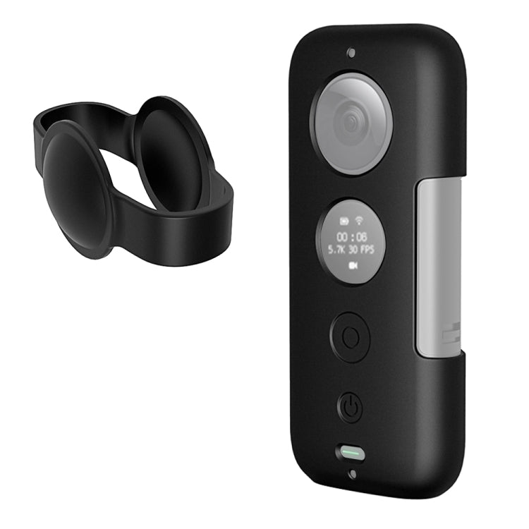 PULUZ Silicone Protective Case with Lens Cover for Insta360 ONE X