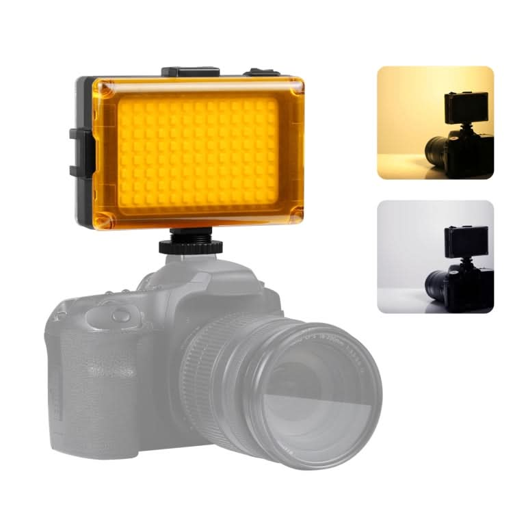 PULUZ Pocket 96 LEDs 860LM Professional Vlogging Photography Video & Photo Studio Light with White and Orange Magnet Filters Light Panel for Canon, Nikon, DSLR Cameras My Store