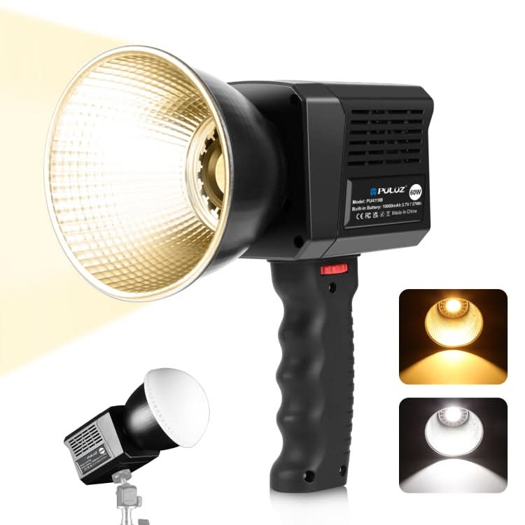 PULUZ 60W Studio Video Light 2500K-6500K Dual Color Temperature Professional Photography Fill Light My Store