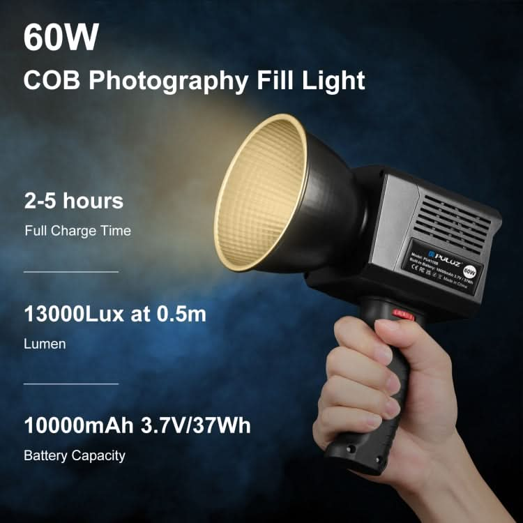 PULUZ 60W Studio Video Light 2500K-6500K Dual Color Temperature Professional Photography Fill Light My Store