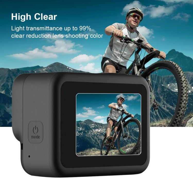 PULUZ for GoPro HERO8 Black Lens + LCD Display 9H 2.5D Tempered Glass Film