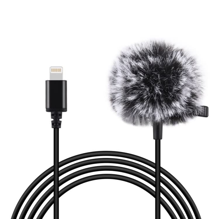 PULUZ 1.5m 8 Pin Jack Lavalier Wired Condenser Recording Microphone My Store