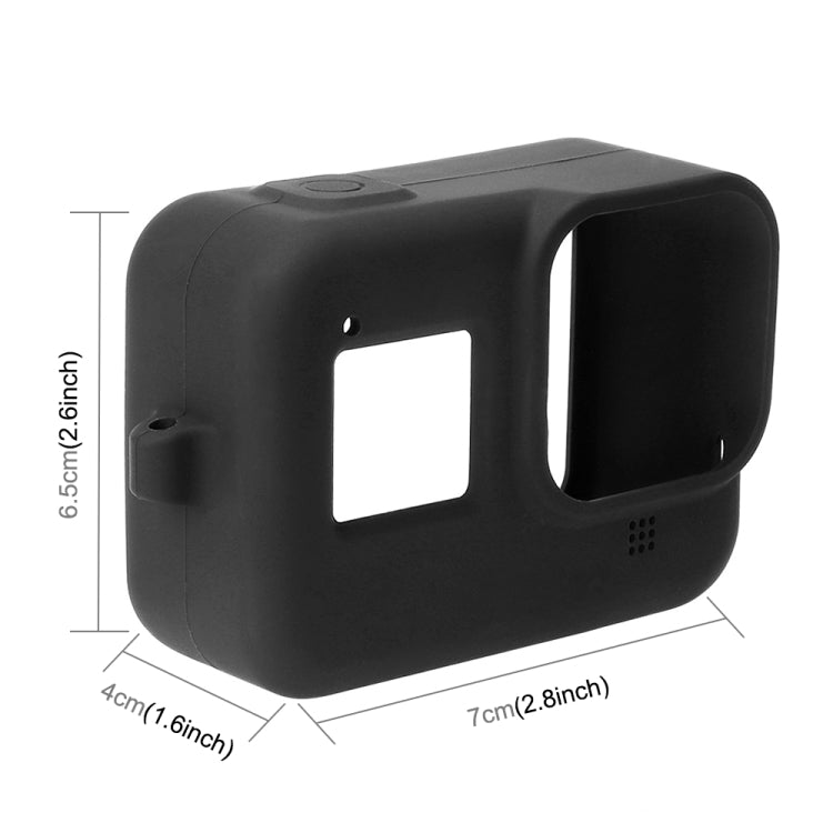 PULUZ Silicone Protective Case Cover with Wrist Strap for GoPro HERO8 Black My Store