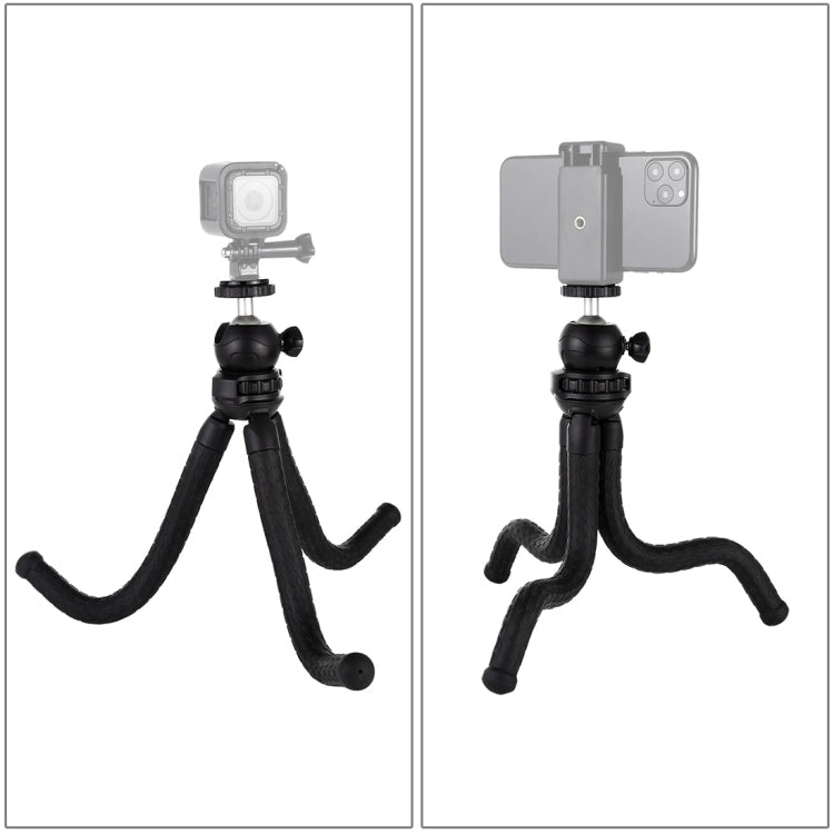 PULUZ Mini Octopus Flexible Tripod Holder with Ball Head for SLR Cameras, GoPro, Cellphone, Size:30cmx5cm My Store