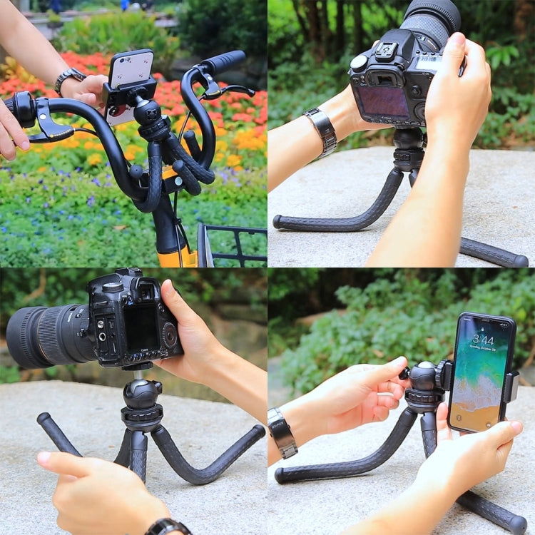 PULUZ Mini Octopus Flexible Tripod Holder with Ball Head for SLR Cameras, GoPro, Cellphone, Size:30cmx5cm My Store