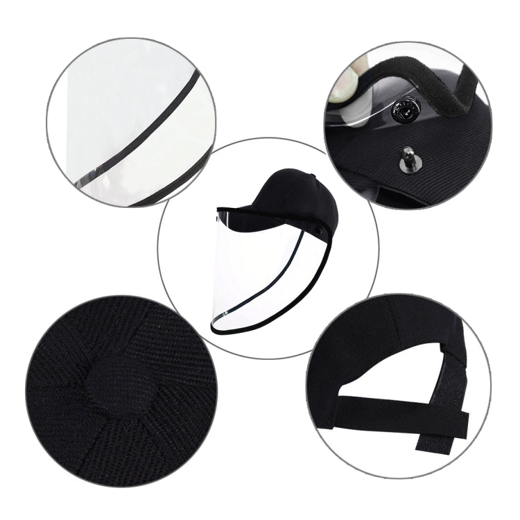 Anti-Saliva Splash Anti-Spitting Anti-Fog Anti-Oil Protective Baseball Cap Mask Removable Face Shield My Store