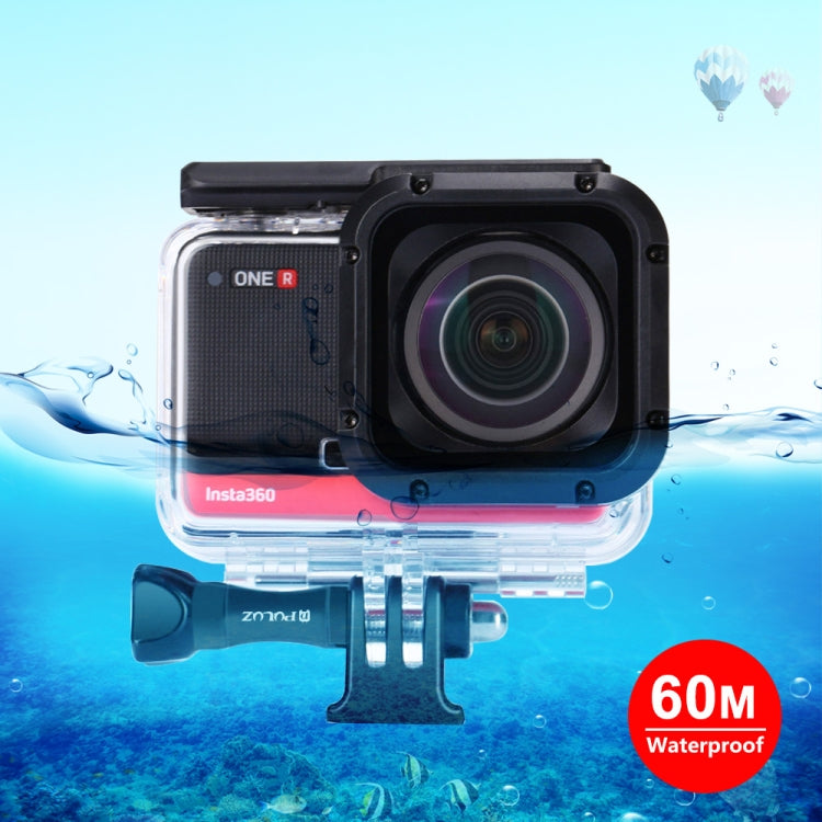 PULUZ 60m Underwater Depth Diving Case Waterproof Camera Housing for Insta360 ONE R 4K Wide-angle Edition My Store