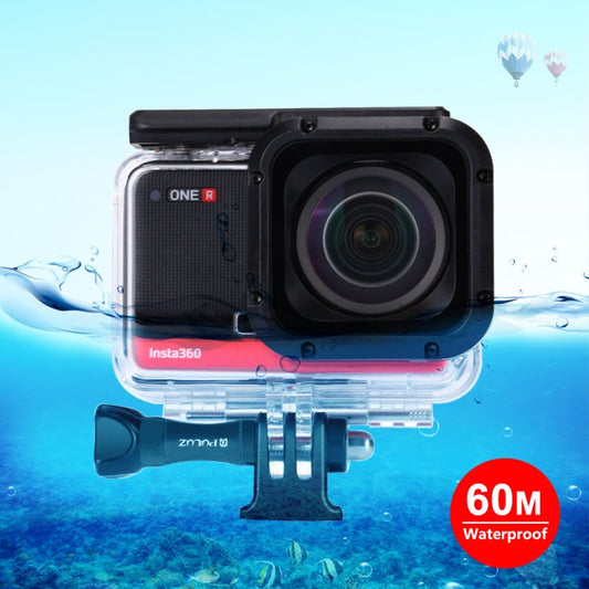 PULUZ 60m Underwater Depth Diving Case Waterproof Camera Housing for Insta360 ONE R 1.0 inch Edition My Store