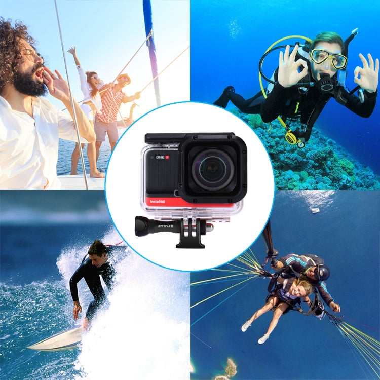 PULUZ 60m Underwater Depth Diving Case Waterproof Camera Housing for Insta360 ONE R 1.0 inch Edition My Store