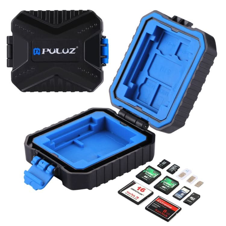 PULUZ 11 in 1 Memory Card Case for 3SIM + 2XQD + 2CF + 2TF + 2SD Card My Store