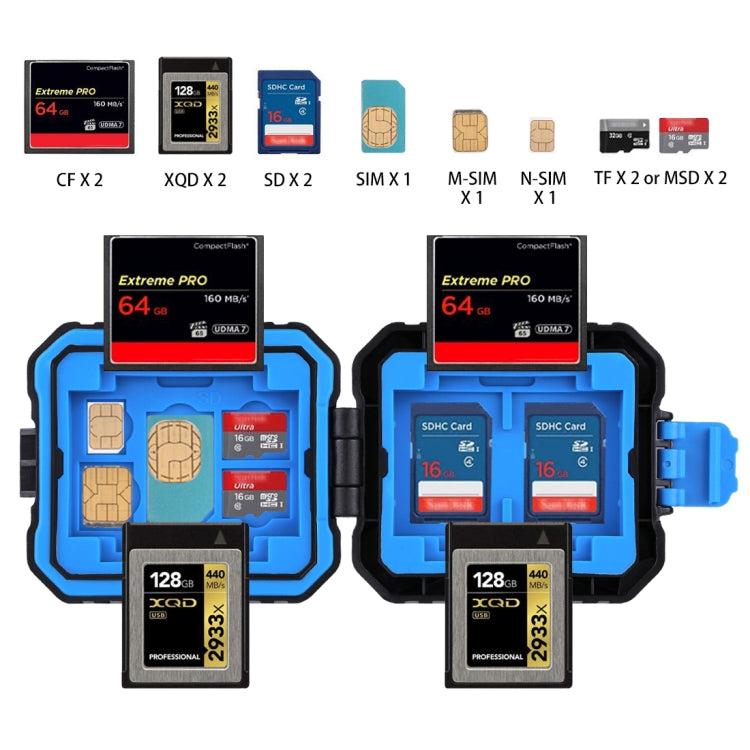 PULUZ 11 in 1 Memory Card Case for 3SIM + 2XQD + 2CF + 2TF + 2SD Card My Store