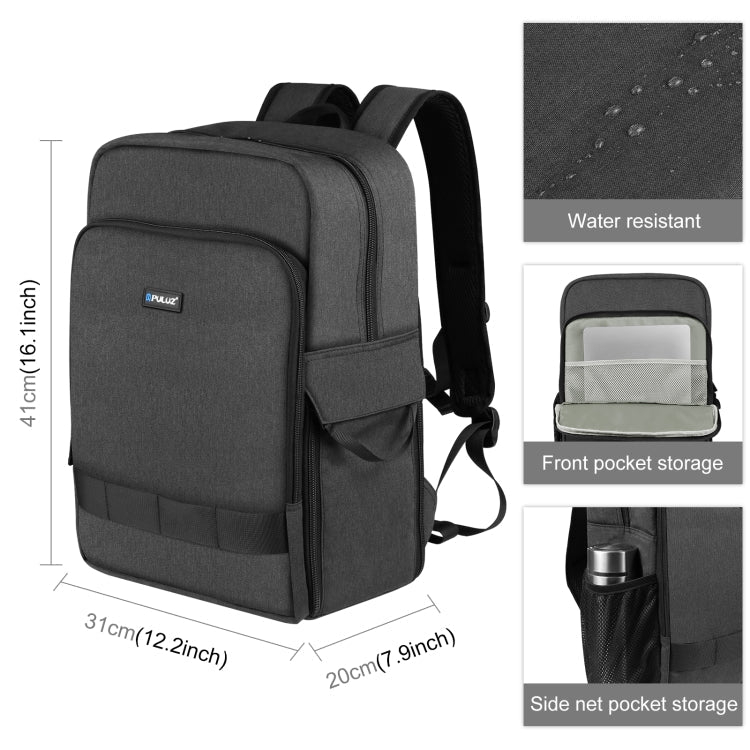 PULUZ Outdoor Portable Camera Dual Shoulders Backpack Laptop Bag My Store