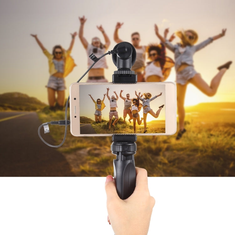 PULUZ Pocket Mini Plastic Tripod Mount with Phone Clamp for Smartphones