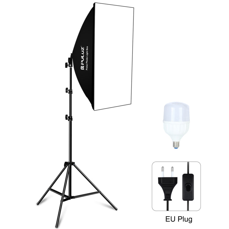 PULUZ 50x70cm Studio Softbox + 2m Tripod Mount + Single E27 30W 5700K White Light LED Bulb Photography Kit My Store