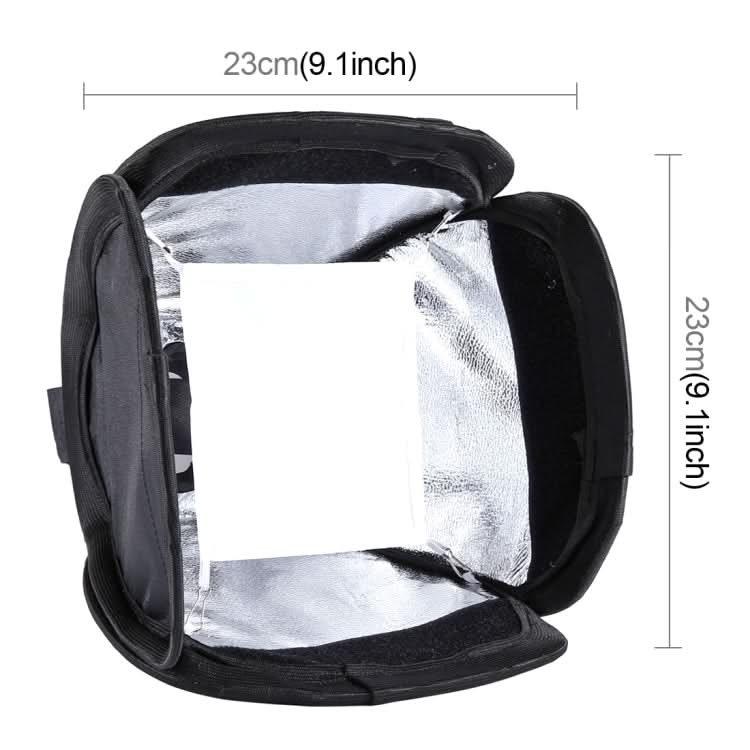 PULUZ Foldable Soft Flash Light Diffuser Softbox Cover, Size: 23cm x 23cm My Store