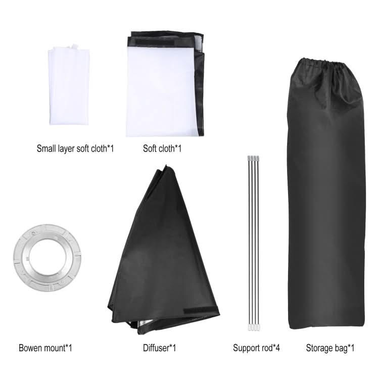 PULUZ Rectangle Speedlite Softbox Bowens Mount Diffuser My Store