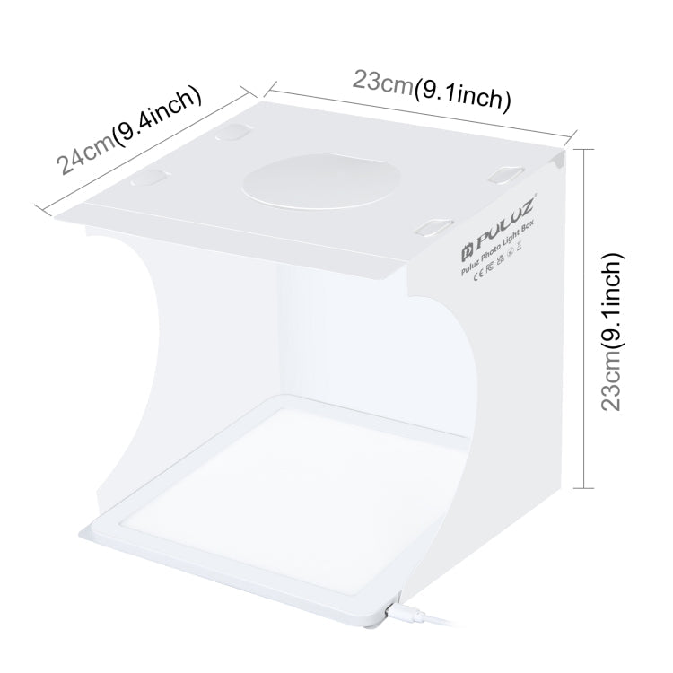 PULUZ Mini LED Photography Shadowless Light Lamp Panel Pad + Studio Shooting Tent Box, Acrylic Material, 20cm x 20cm Effective Area My Store