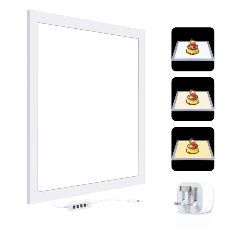 PULUZ 1000LM LED Acrylic No Polar Dimming Shadowless Light Pad with Switch for 40cm Photo Studio Box