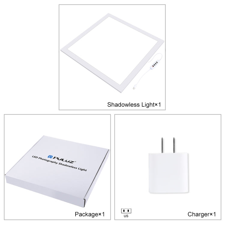 PULUZ 1000LM LED Acrylic No Polar Dimming Shadowless Light Pad with Switch for 40cm Photo Studio Box My Store