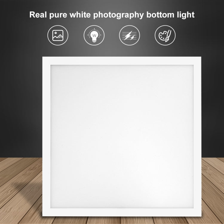 PULUZ 38cm 1200LM LED Photography Shadowless Light Lamp Panel Pad with Switch, Metal Material, No Polar Dimming Light, 34.7cm x 34.7cm Effective Area