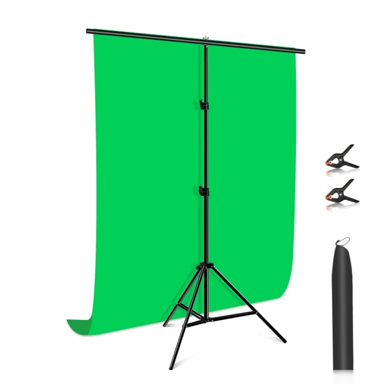 PULUZ 1x2m T-Shape Photo Studio Background Support Stand Backdrop Crossbar Bracket Kit with Clips My Store