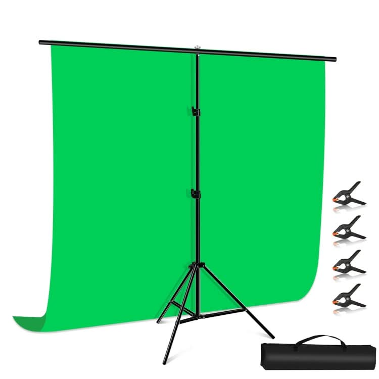 PULUZ 2x2m T-Shape Photo Studio Background Support Stand Backdrop Crossbar Bracket Kit with Clips My Store