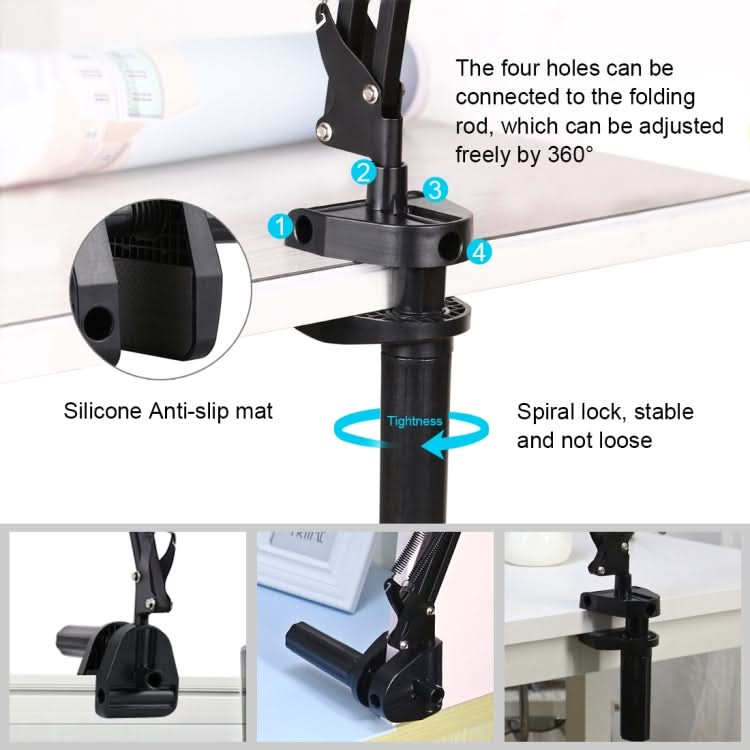 PULUZ  Live Broadcast Desktop Arm Stand Suspension Clamp Holder with Tablet PC Clamp My Store