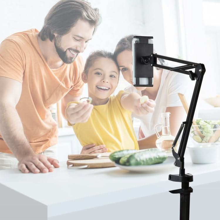 PULUZ  Live Broadcast Desktop Arm Stand Suspension Clamp Holder with Tablet PC Clamp My Store