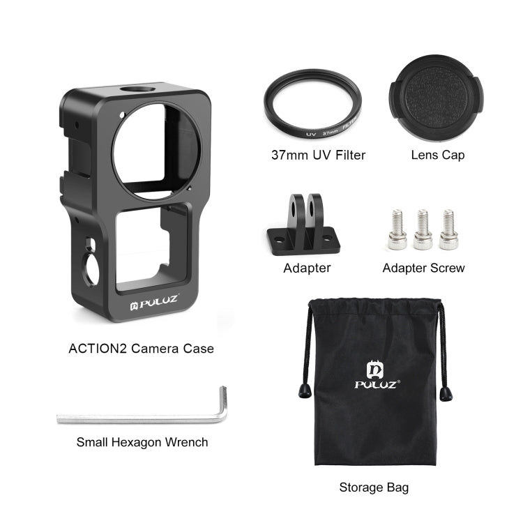 PULUZ CNC Aluminum Alloy Cage for DJI Action 2 My Store