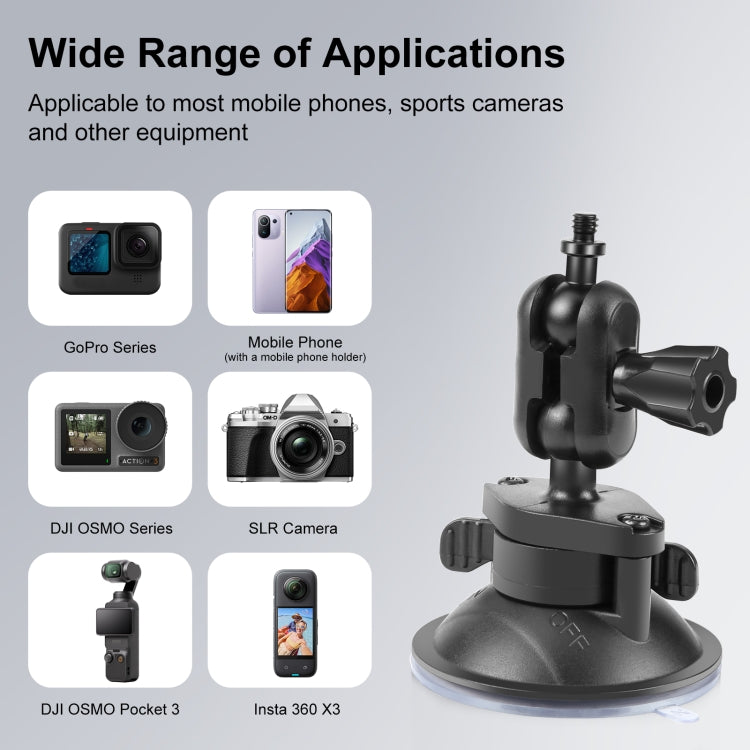 PULUZ 1/4 inch Magic Arm Suction Cup Mount My Store