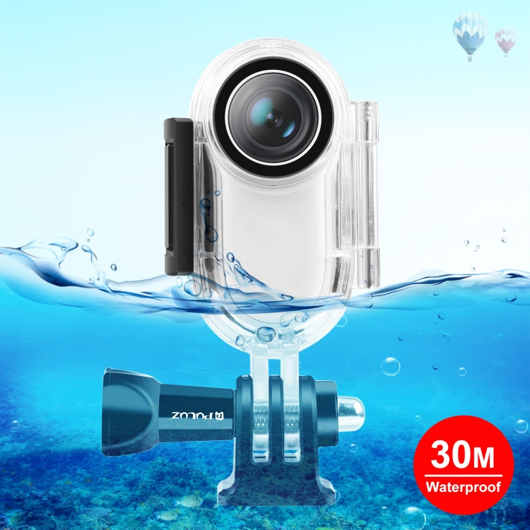 PULUZ 30m Underwater Waterproof Housing Protective Case for Insta360 GO 2, with Base Adapter & Screw