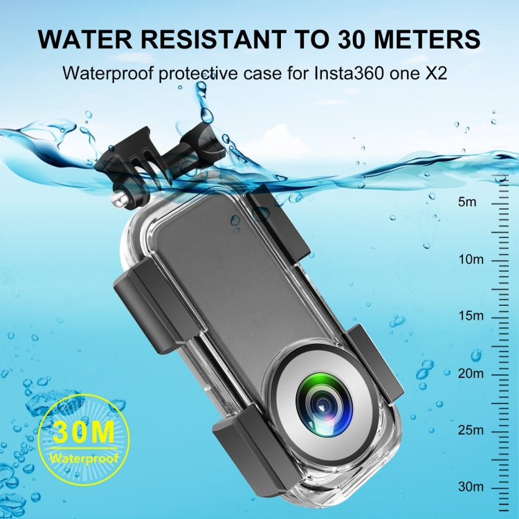 PULUZ 30m Underwater Waterproof Housing Case for Insta360 ONE X2 My Store