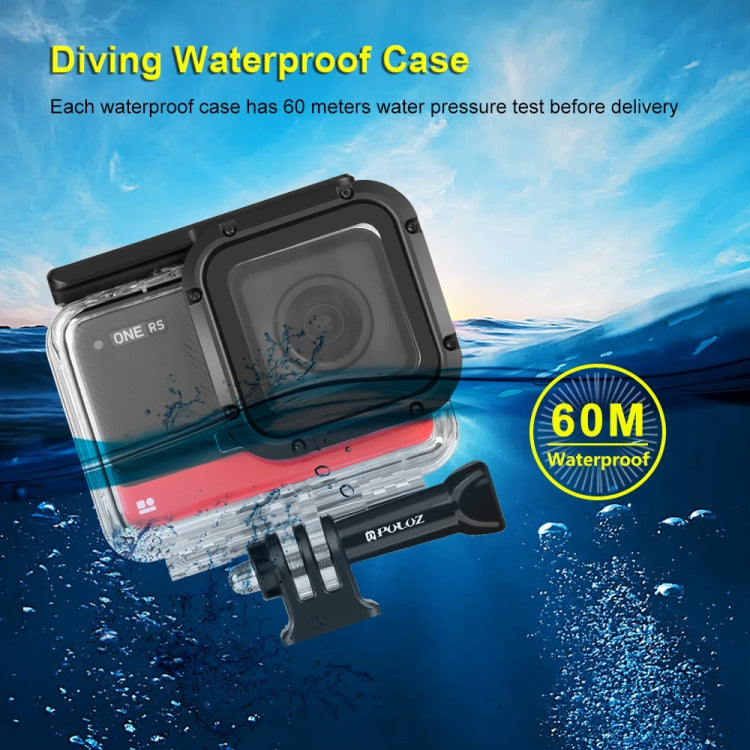 PULUZ 60m Underwater Depth Diving Case Waterproof Camera Housing for Insta360 One RS 4K Edition My Store