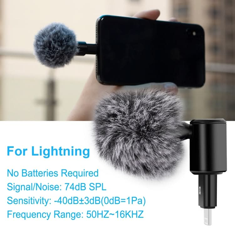 PULUZ 8PIN Jack Mobile Phone Omnidirectional Condenser Adjustable Microphone My Store