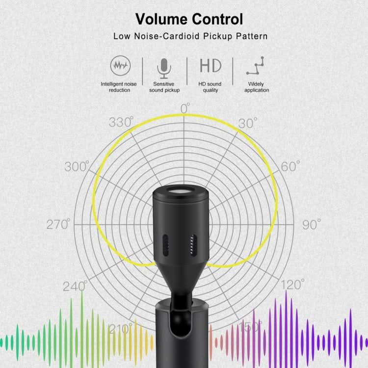 PULUZ USB-C / Type-C Jack Mobile Phone Omnidirectional Condenser Adjustable Microphone, Not for Samsung Series Phones My Store