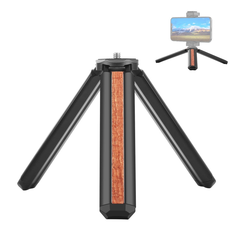 PULUZ Inlaid Wood Desktop Vlogging Live Tripod Holder