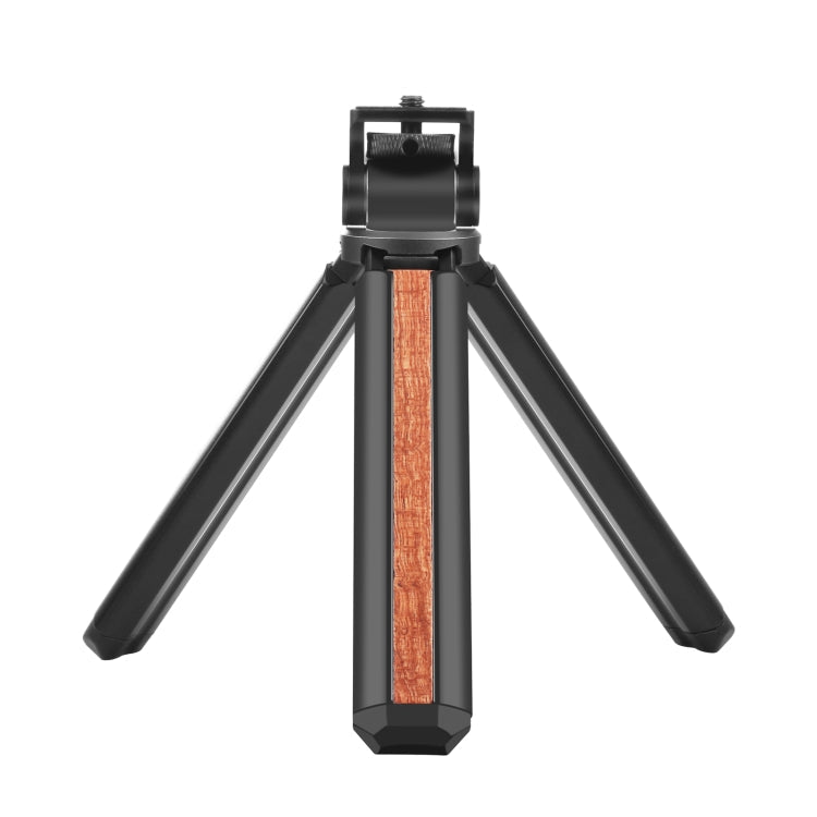 PULUZ Inlaid Wood Desktop Vlogging Live Tripod Holder with Tripod Head