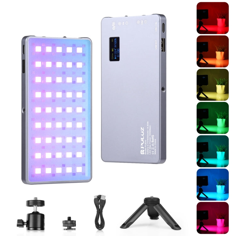 PULUZ LED Full Color RGB Beauty Fill Light Pocket Vlogging Photography Light