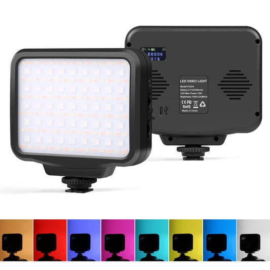 PULUZ Pocket 2500-9900K+RGB Full Color Beauty Fill Light Handheld On-Camera Photography LED Light My Store