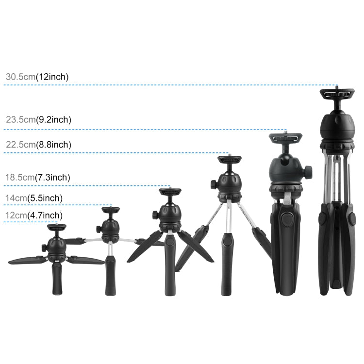 PULUZ Mini VLOG Live Stabilizer Stand Tripod with Phone Clamp for Smartphones